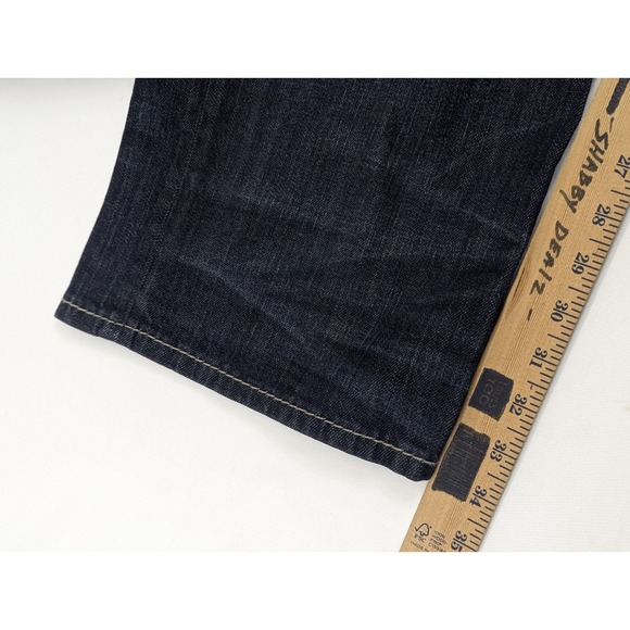 Silver Jeans Mens Zac 38x34 Straight Dark Wash Embroidery - Picture 10 of 11